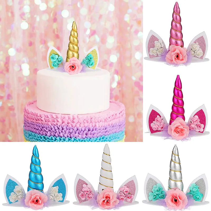 Glamouröser Einhorn Backform Topper