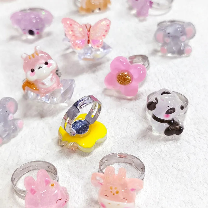 Süße Einhorn Ringe für kleine Prinzessinnen!