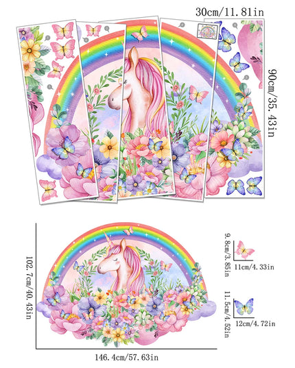 Großes Einhorn Wandtattoo – Dein magischer
