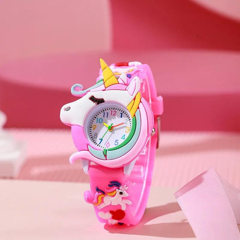 Deine 3D Einhorn Uhr für coole Kids