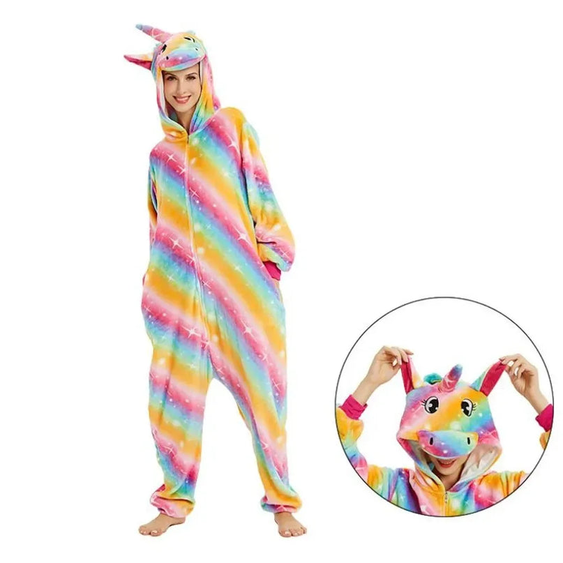 Dein kuscheliger Einhorn Onesie Panda-Style!