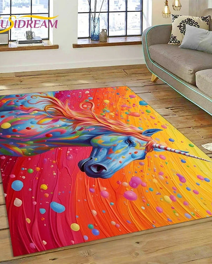 Dein Einhorn Sessel als 3D Traum-Teppich!