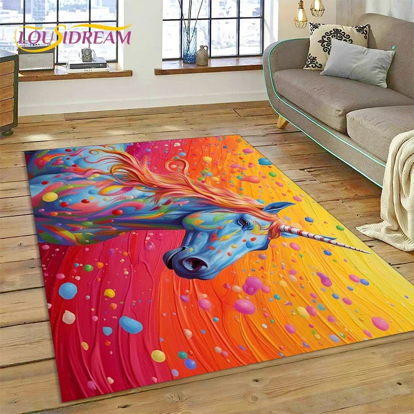 Dein Einhorn Sessel als 3D Traum-Teppich!