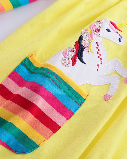 Strahlendes Einhorn Kleid für deine