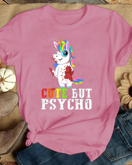 Dein freches Einhorn T-Shirt in Schwarz!
