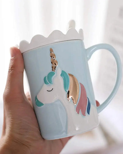 Deine zauberhafte Einhorn Tasse mit Deckel!