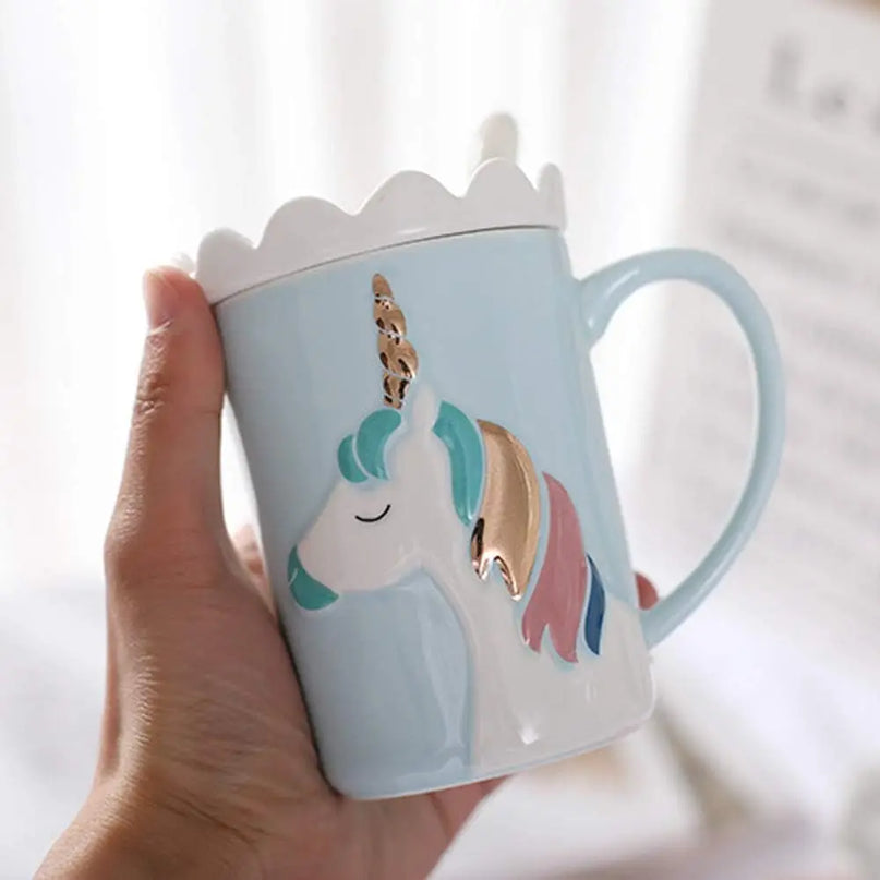 Deine zauberhafte Einhorn Tasse mit Deckel!