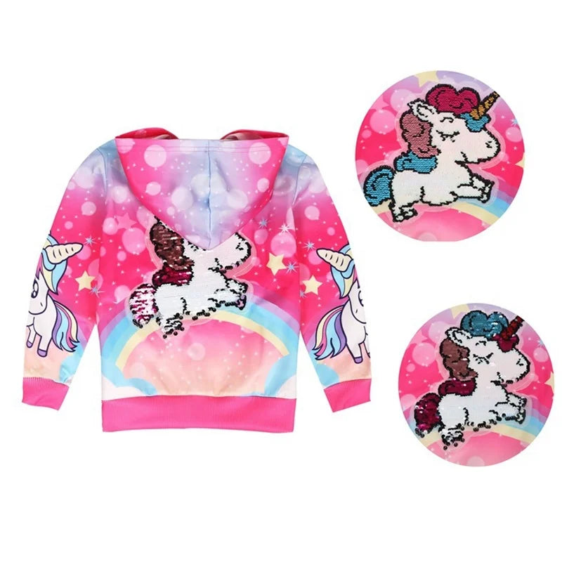 Deine zauberhafte Einhorn Jacke in Rosarot!
