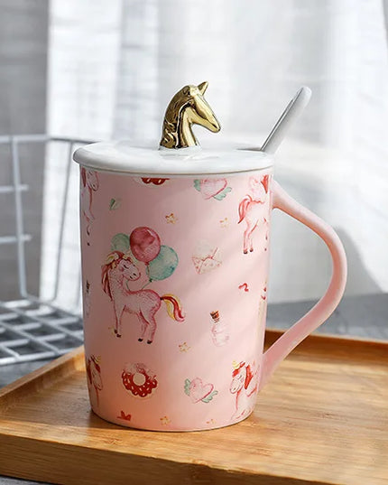 Deine clevere Einhorn Tasse mit Handyhalter!