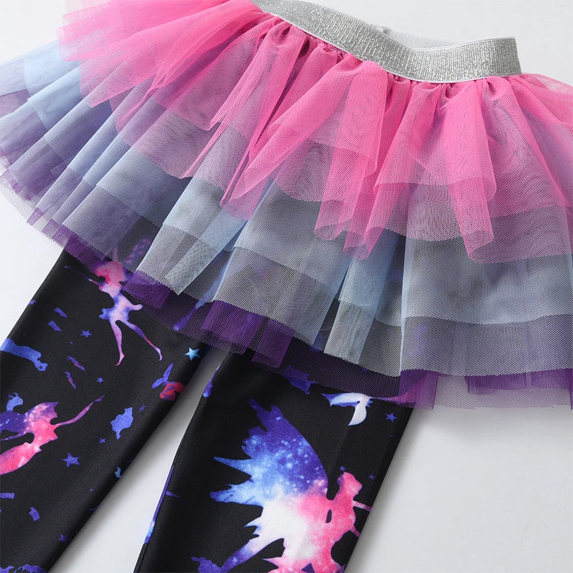 Deine Einhorn Leggings mit Tutu-Rock!