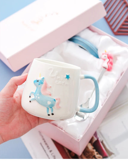 Deine clevere Einhorn Tasse mit Handyhalter!