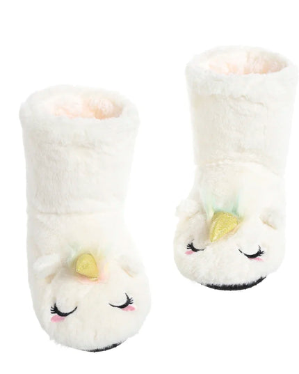 Flauschige rosa Einhorn Socken für Damen, ideal für gemütliche Wintertage zu Hause