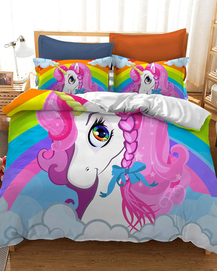 Farbige Träume mit deiner Einhorn Bettwäsche!
