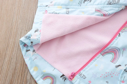 Deine zauberhafte Regenbogen Einhorn Jacke