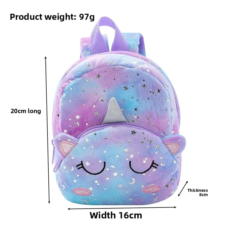 Dein lila Einhorn Rucksack mit großen Augen!
