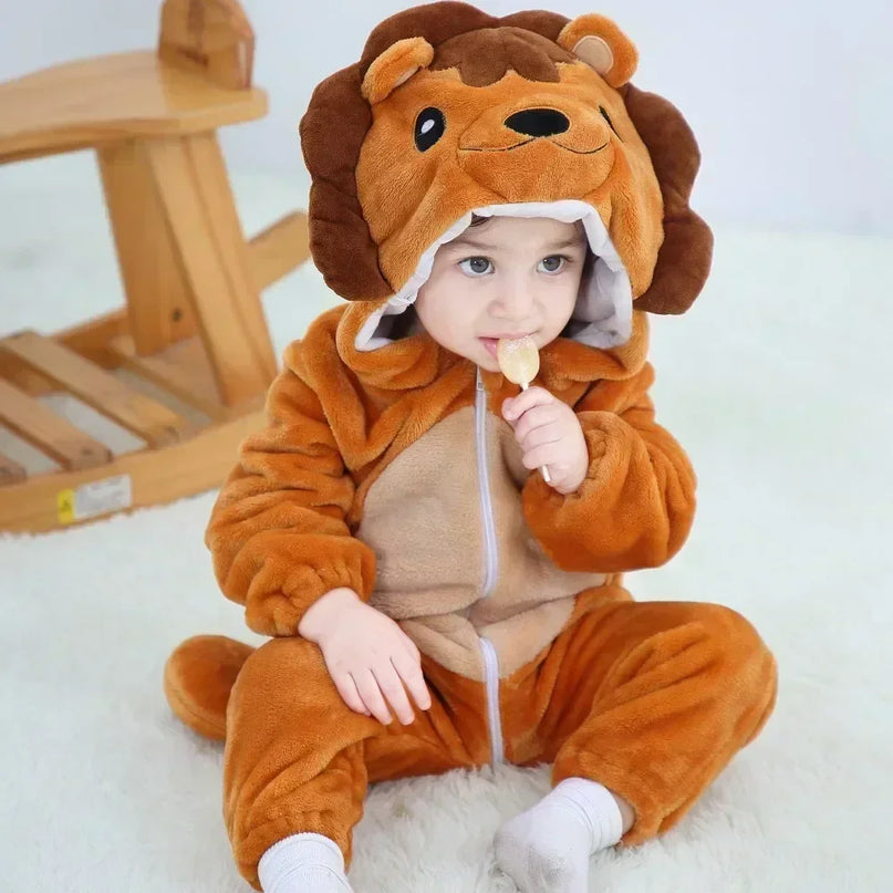 Kuscheliges Einhorn Kostuem für dein Baby!