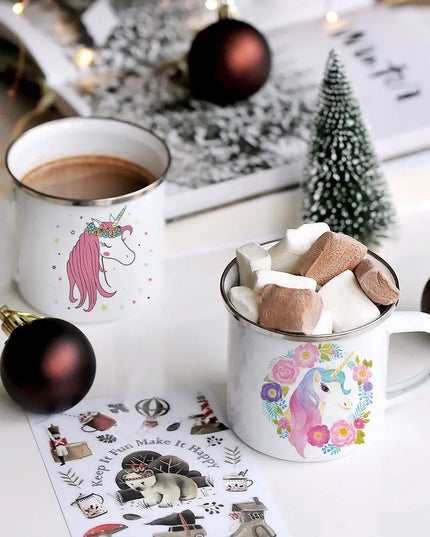 Deine coole Einhorn Emaille Tasse!