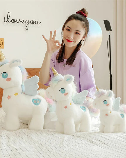 Dein kuscheliges Einhorn Kissen mit Flügeln!