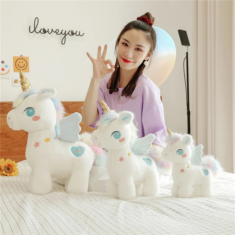 Dein kuscheliges Einhorn Kissen mit Flügeln!