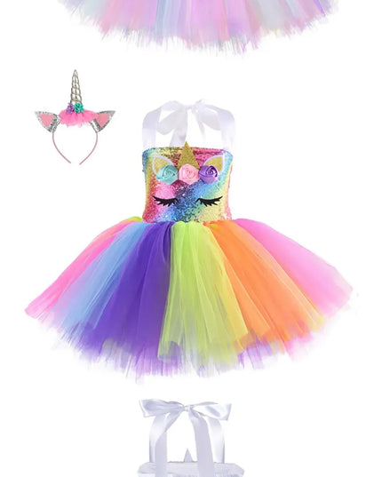 Dein traumhaftes Riesen Einhorn Tüllkleid!