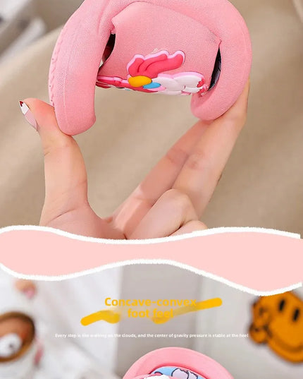 Fluffige Einhorn Hausschuhe für Zuhause