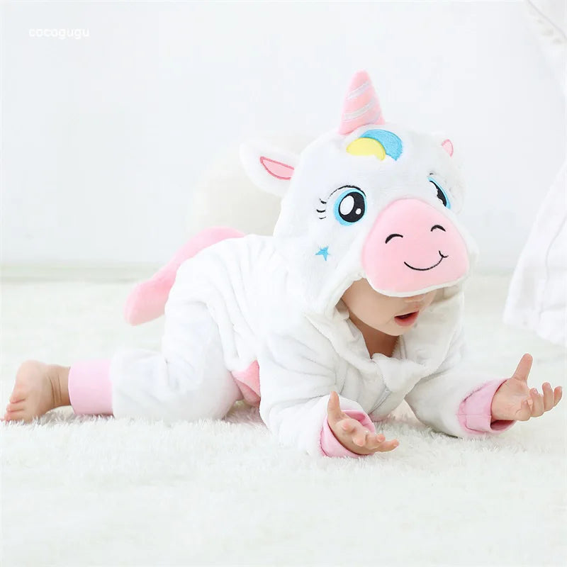 Dein kuscheliger Einhorn Baby Strampler