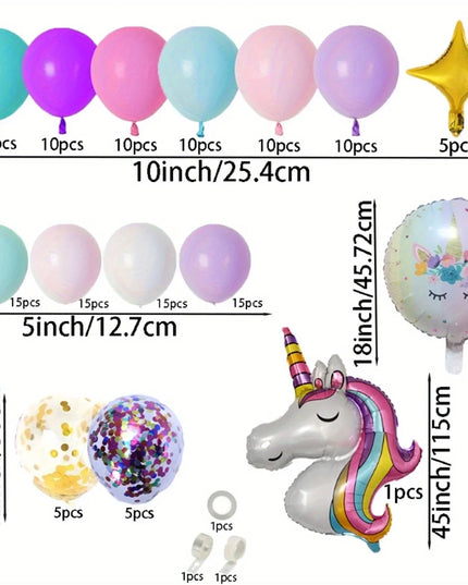 Dein Macaron Einhorn Ballon-Traumset!
