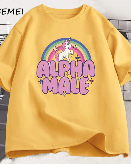 Leuchtendes Einhorn T-Shirt in Rot!
