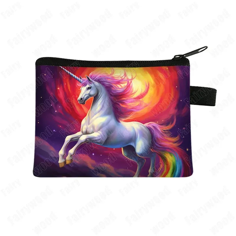 Deine süße Einhorn Geldbörse mit Regenbogen!