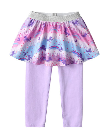 Freche Einhorn Leggings mit Regenbogen-Rock!