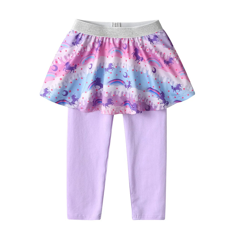 Freche Einhorn Leggings mit Regenbogen-Rock!