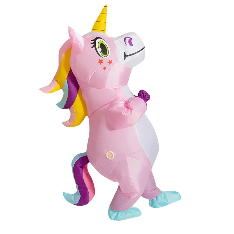 Strahlendes Pink: Dein Aufblasbares Einhorn