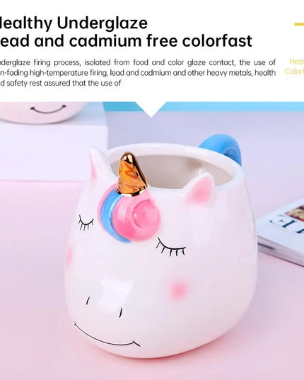 Deine handbemalte Regenbogen Einhorn Tasse!
