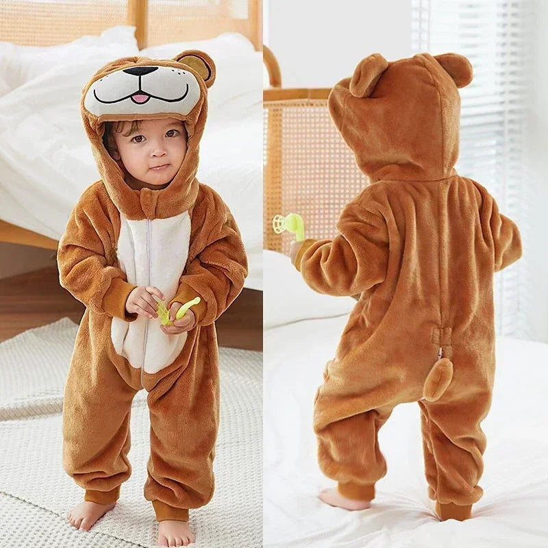 Kuscheliges Einhorn Kostuem für dein Baby!