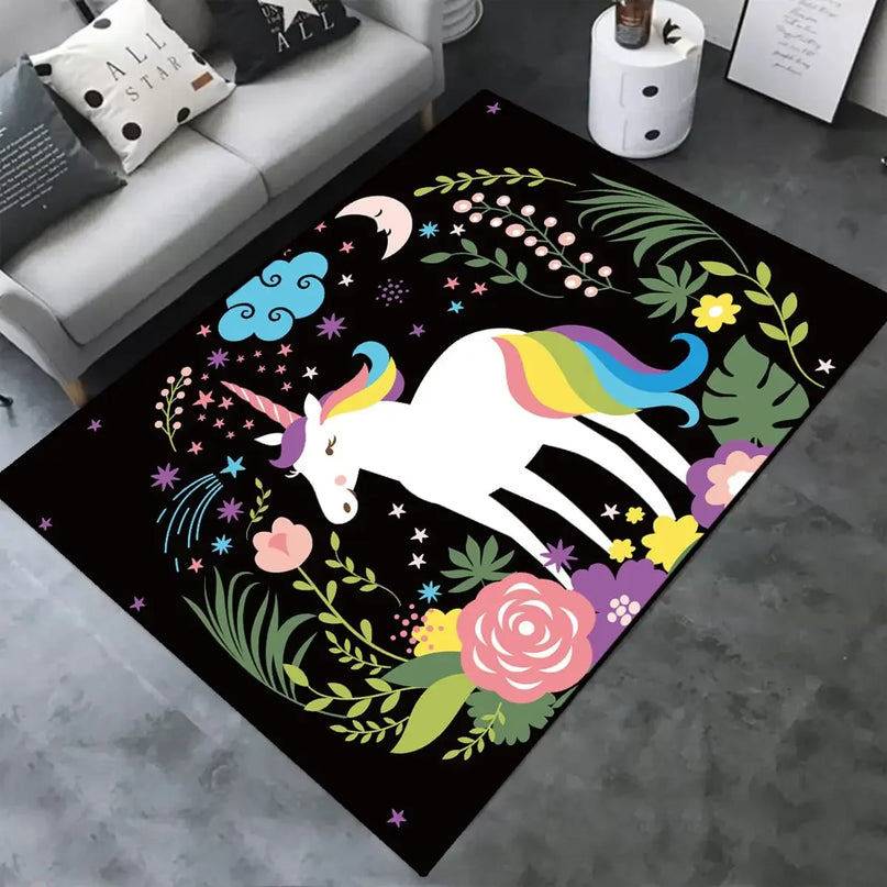 Dein süßer Einhorn Teppich in Pink!