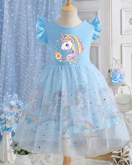 Dein bezauberndes Einhorn Kleid mit bunten