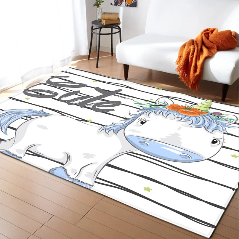 Dein rosafarbenes Einhorn Teppich Schloss!