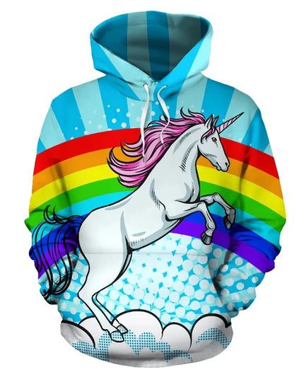 Dein strahlender Regenbogen Einhorn Hoodie!