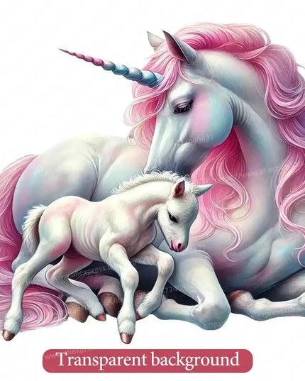 Dein liebevolles Einhorn Wandtattoo Mutter &