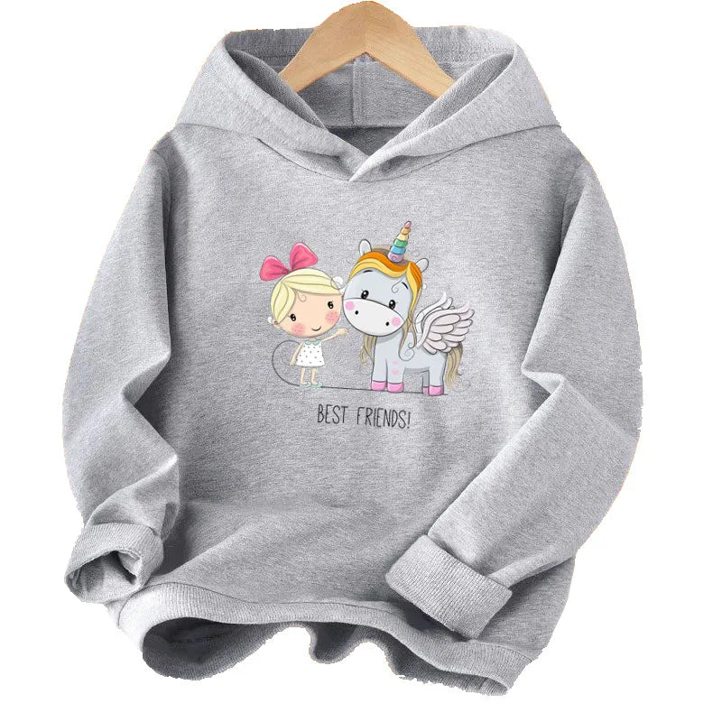 Dein cooler Einhorn Hoodie in Rot!