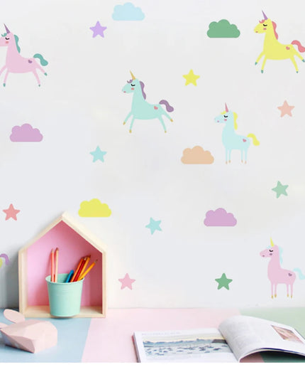 Dein zauberhaftes Einhorn Wandtattoo Aquarell