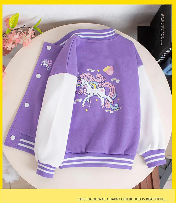 Deine stylische Einhorn Baseball Jacke in