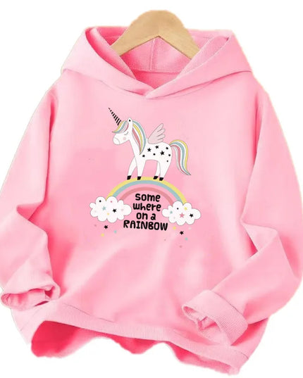 Einhorn Hoodie in strahlendem Rot – Dein