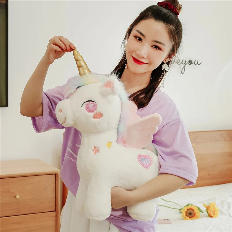 Dein kuscheliges Einhorn Kissen mit Flügeln!