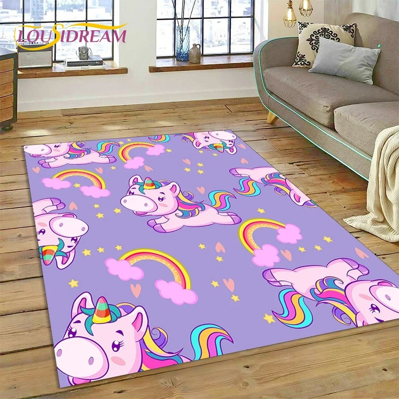 Dein Einhorn Sessel als 3D Traum-Teppich!