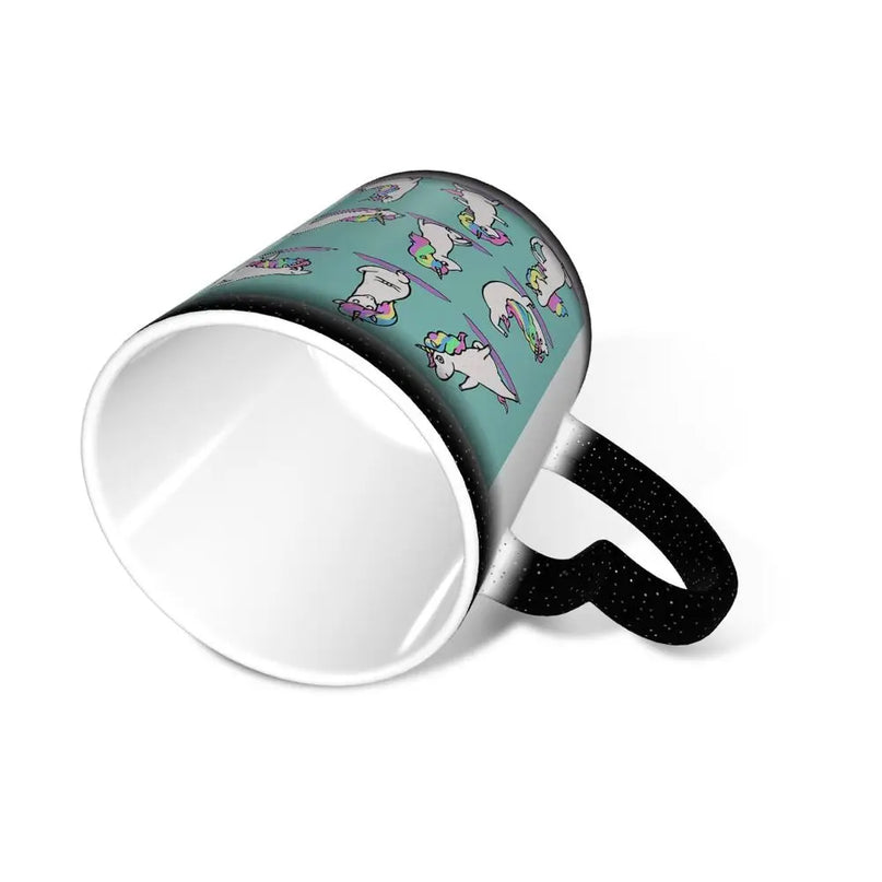 Feurige Einhorn Tasse für deine Yoga-Reise!