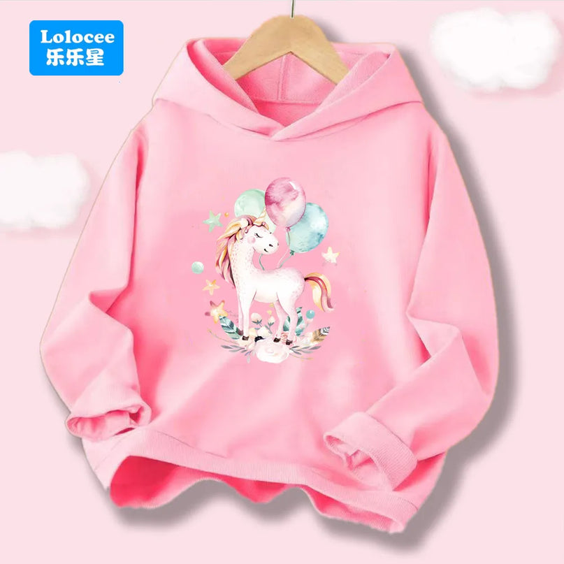 Dein kuscheliger Einhorn Hoodie Grau!