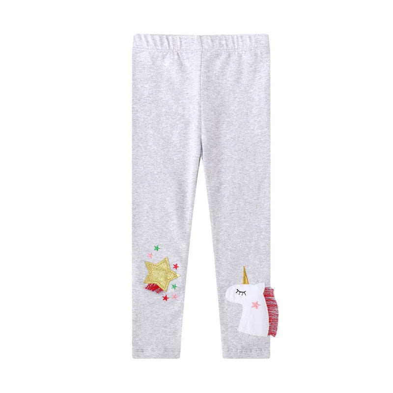 Deine gestreifte Einhorn Leggings zum