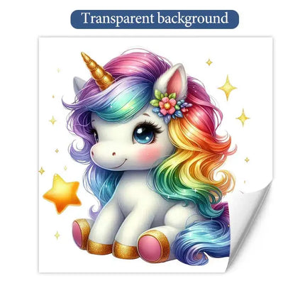 Dein Einhorn Wandtattoo Regenbogen-Zauber!