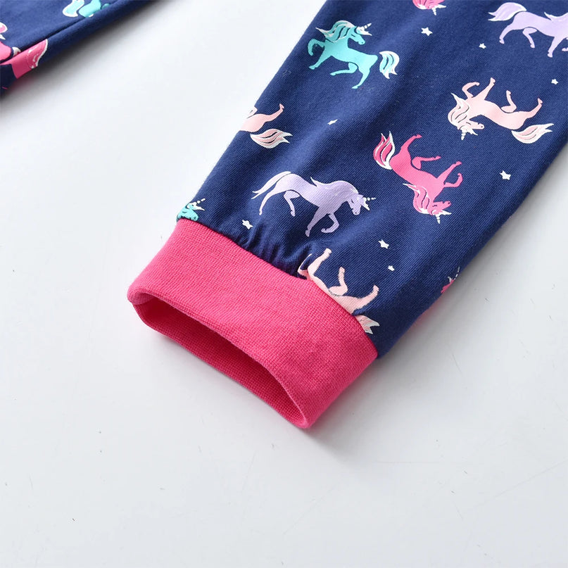 Dein süßer Einhorn Pyjama Baumwoll-Set